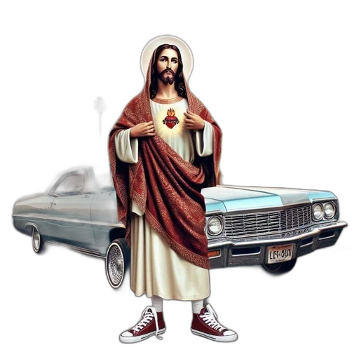 car, shoes, vaporwave, concept art transparent PNG cut-out