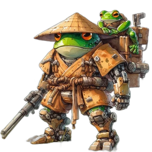 weapon, animal, staff, robot transparent PNG cut-out