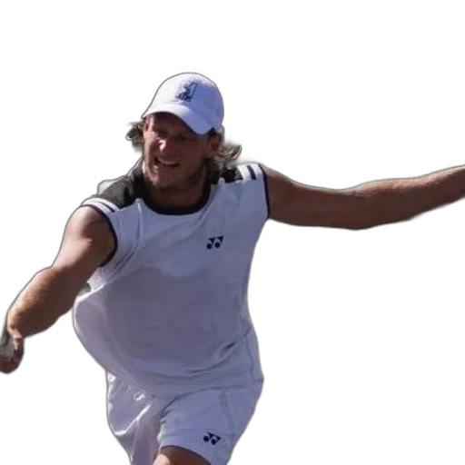 male, tennis, player, white transparent PNG cut-out