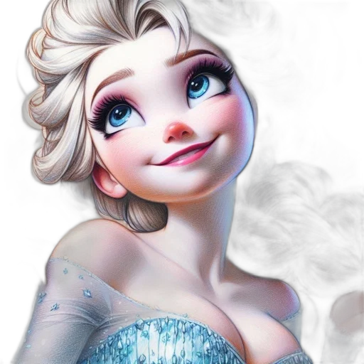 face, dress, photorealistic, fantasy art transparent PNG cut-out