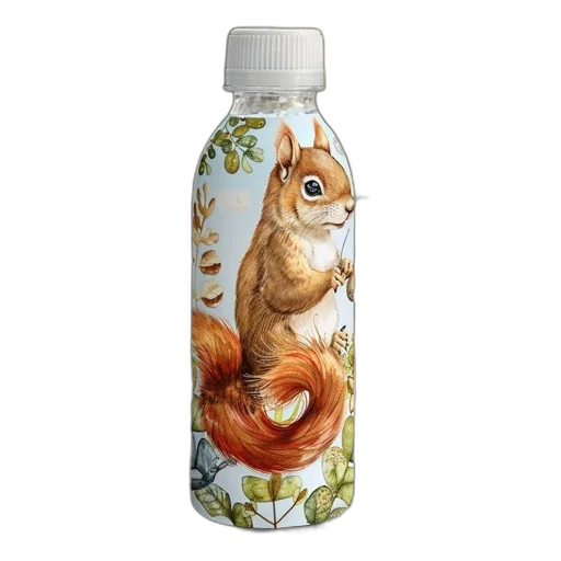 bottle, animal, transparent, vibrant transparent PNG cut-out