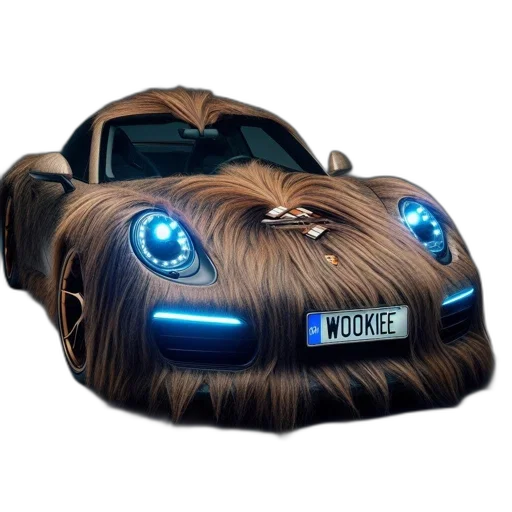 car, hair, animal, creature transparent PNG cut-out