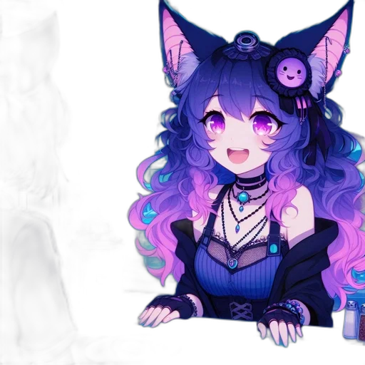 staff, dress, creature, anime transparent PNG cut-out