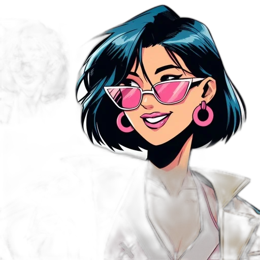 concept art, cartoon, comic book art, watercolor transparent PNG cut-out
