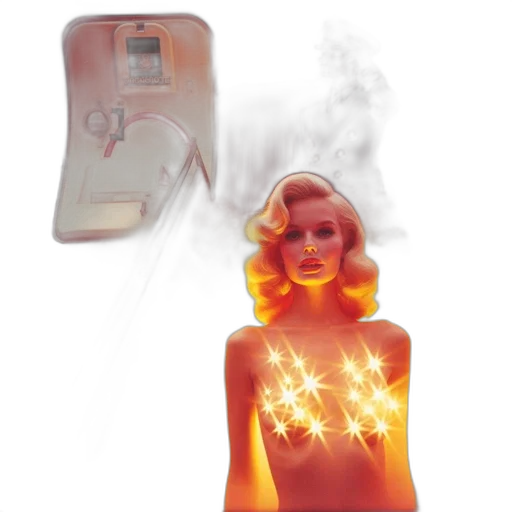 jewelry, dress, vaporwave, concept art transparent PNG cut-out