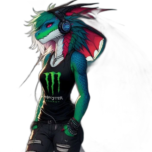dragon, creature, animal, jacket transparent PNG cut-out