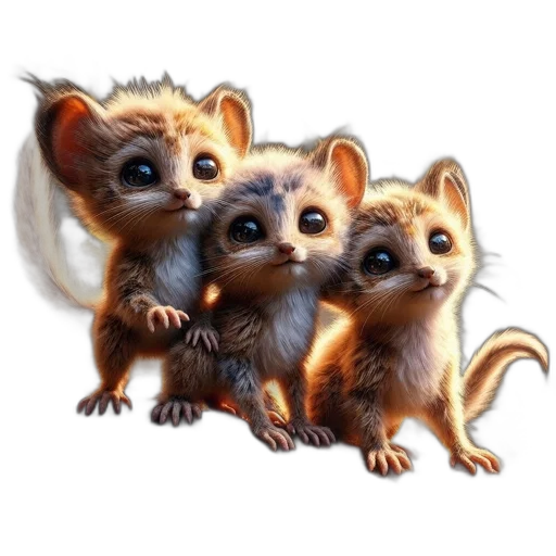 animal, concept art, oil painting, photorealistic transparent PNG cut-out