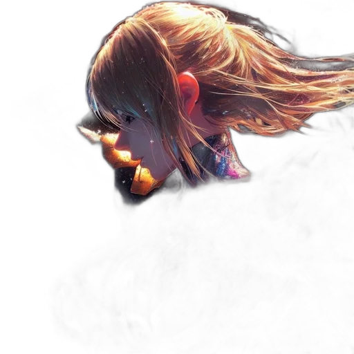hair, face, dragon, mask transparent PNG cut-out
