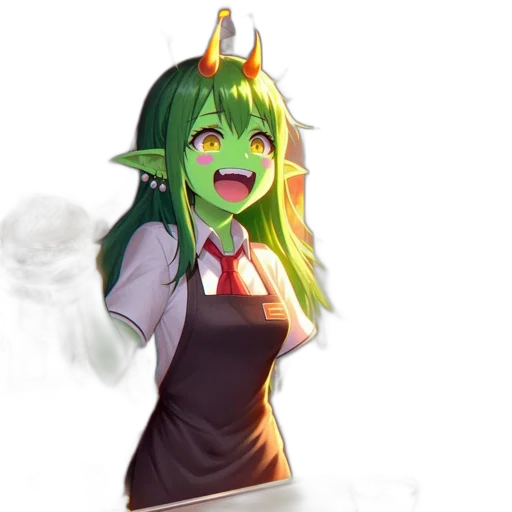dragon, staff, creature, mask transparent PNG cut-out