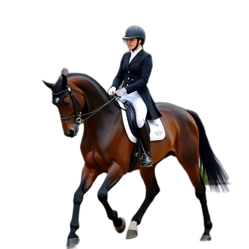 animal, photorealistic, woman, black transparent PNG cut-out