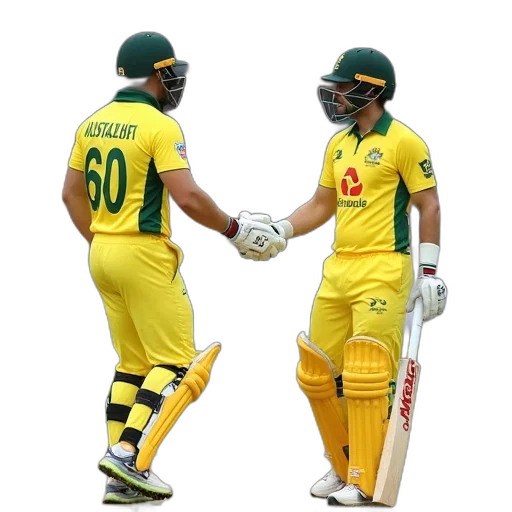 australia, cricketers, during, third transparent PNG cut-out