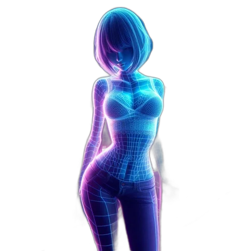 dress, robot, jacket, 3d render transparent PNG cut-out