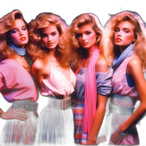 hair, vaporwave, photorealistic, concept art transparent PNG cut-out