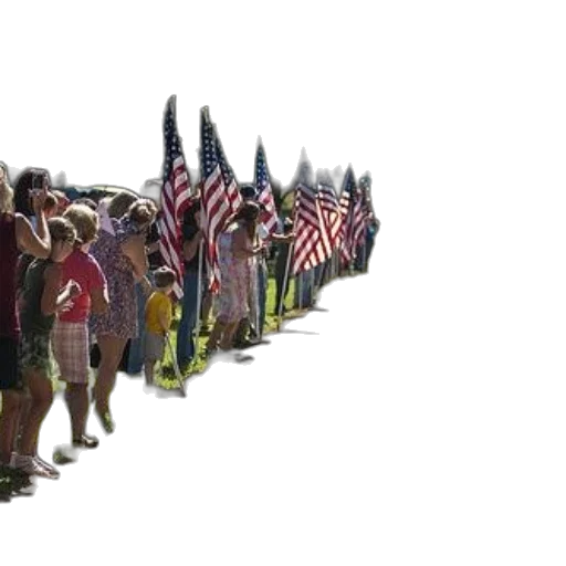 3d render, group, people, lined transparent PNG cut-out