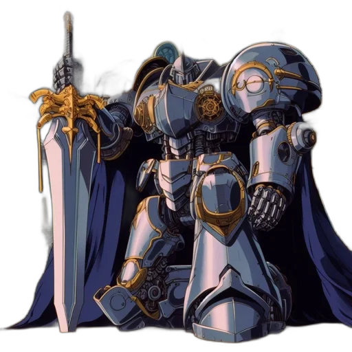 sword, weapon, robot, concept art transparent PNG cut-out