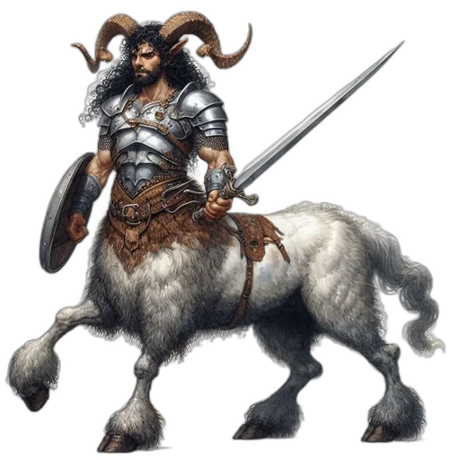 animal, dragon, sword, staff transparent PNG cut-out