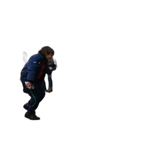 jacket, staff, robot, weapon transparent PNG cut-out
