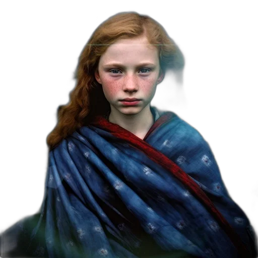 face, dress, staff, creature transparent PNG cut-out