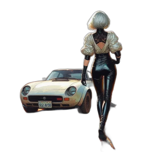car, robot, jacket, concept art transparent PNG cut-out