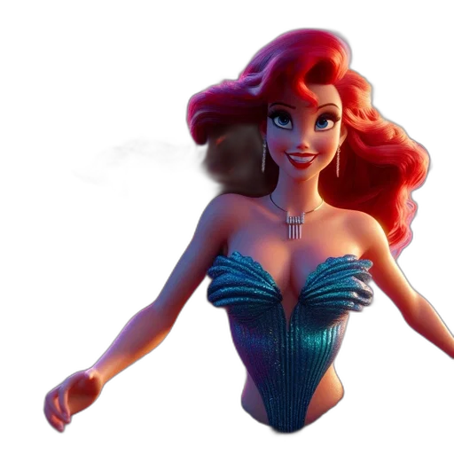 dress, 3d render, concept art, fantasy art transparent PNG cut-out