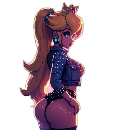 crown, dress, staff, robot transparent PNG cut-out