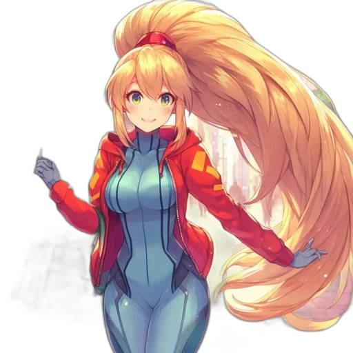 hair, dress, staff, jacket transparent PNG cut-out