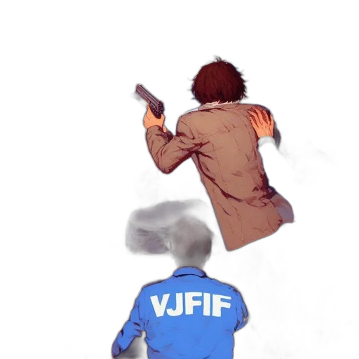 weapon, staff, jacket, concept art transparent PNG cut-out
