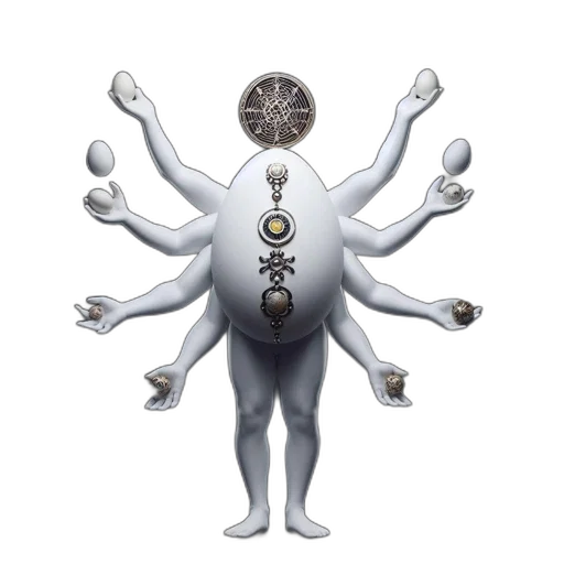 jewelry, staff, robot, creature transparent PNG cut-out