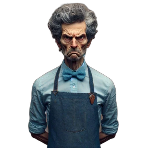 face, staff, concept art, comic book art transparent PNG cut-out