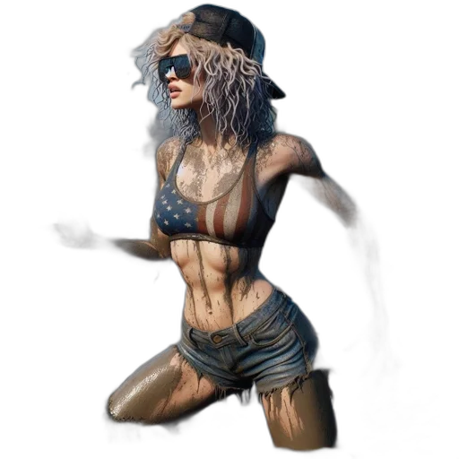 concept art, cyberpunk, fantasy art, photorealistic transparent PNG cut-out