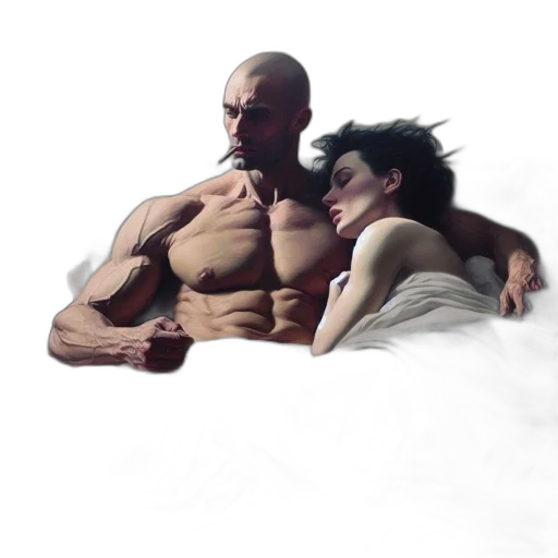concept art, comic book art, fantasy art, photorealistic transparent PNG cut-out