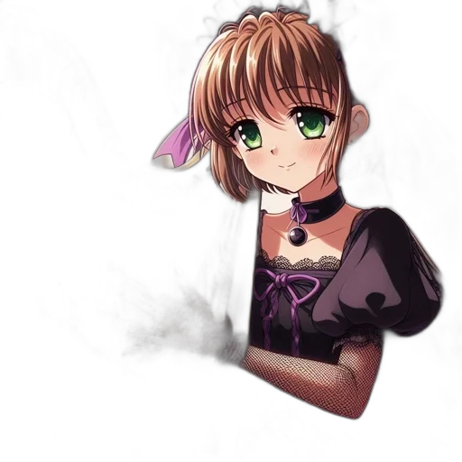 staff, dress, weapon, flower transparent PNG cut-out