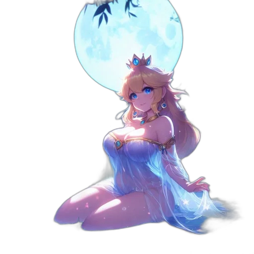 dress, crown, creature, concept art transparent PNG cut-out
