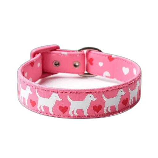 jewelry, pink, dog, collar transparent PNG cut-out