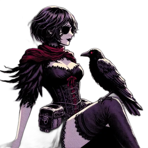 dress, fantasy art, concept art, comic book art transparent PNG cut-out