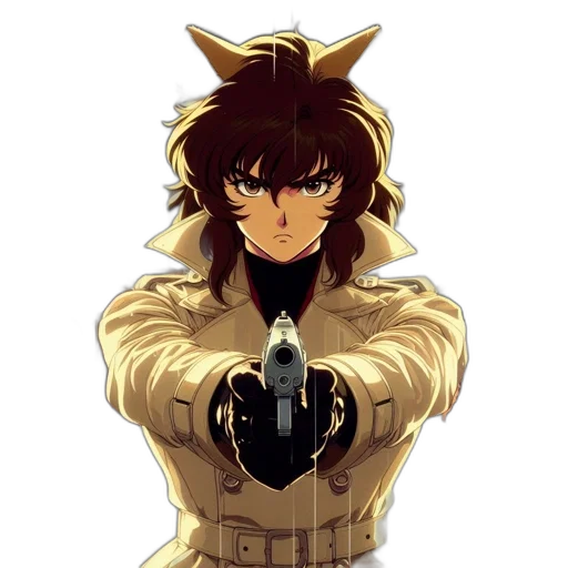 weapon, jacket, staff, animal transparent PNG cut-out