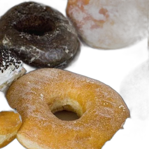 food, variety, donuts, different transparent PNG cut-out