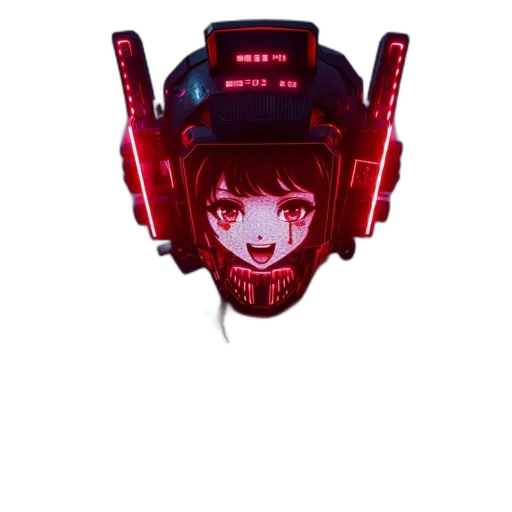 robot, mask, face, weapon transparent PNG cut-out