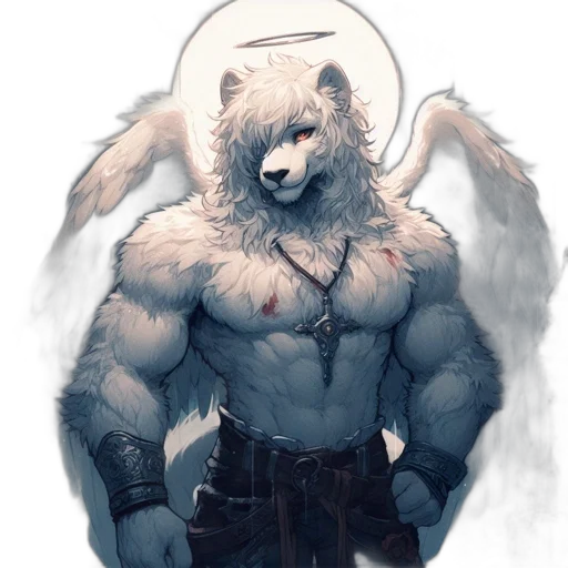 animal, creature, staff, sword transparent PNG cut-out