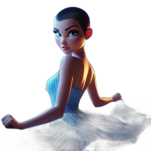 dress, concept art, 3d render, fantasy art transparent PNG cut-out