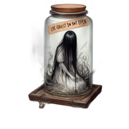 bottle, hair, dress, concept art transparent PNG cut-out