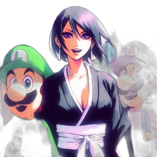 concept art, pixel art, anime, vaporwave transparent PNG cut-out