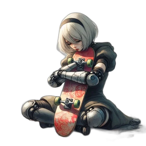robot, weapon, sword, dress transparent PNG cut-out