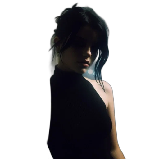 dress, jacket, face, staff transparent PNG cut-out