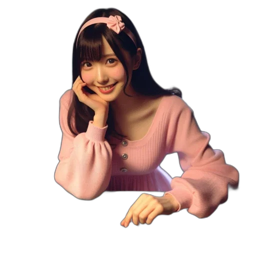 face, creature, jacket, dress transparent PNG cut-out