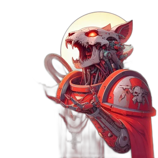 robot, mask, creature, weapon transparent PNG cut-out