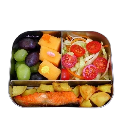food, colorful, bento, box transparent PNG cut-out