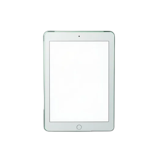 robot, white, tablet, blank transparent PNG cut-out
