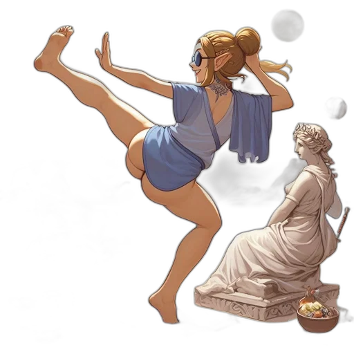 dress, concept art, comic book art, fantasy art transparent PNG cut-out
