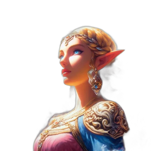face, crown, jewelry, staff transparent PNG cut-out